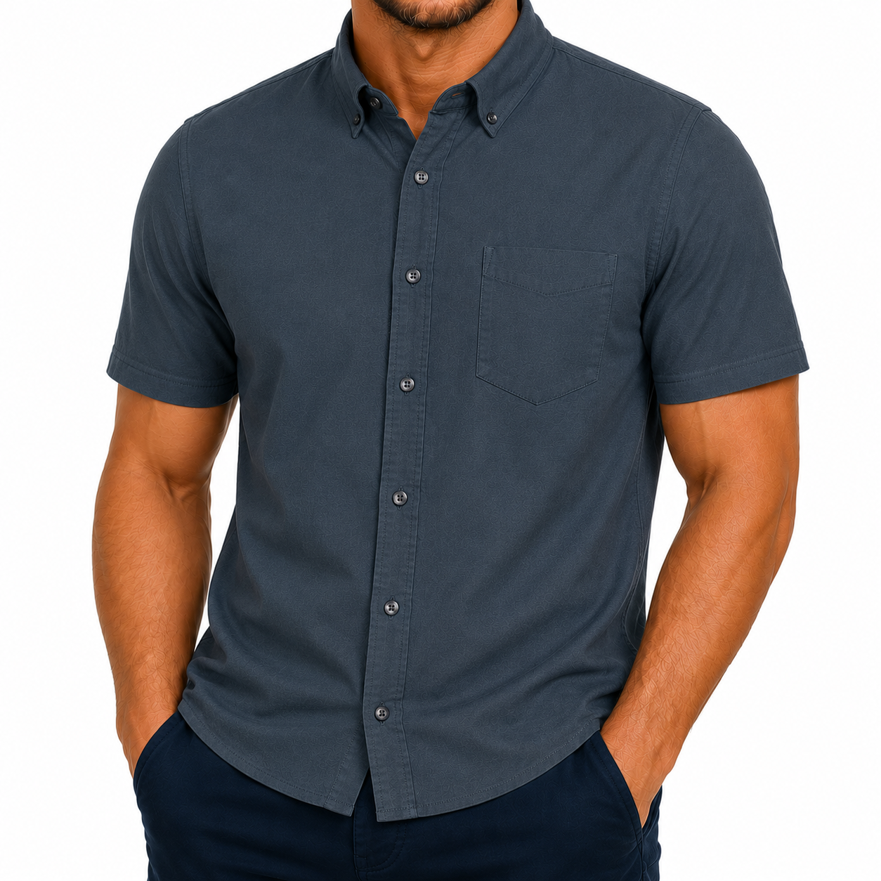 M&S Ultimate Pure Cotton Oxford Shirt Mens Short Sleeve S-4XL