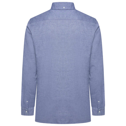 Men's Waffle Textured Long Sleeve Shirt | Blue | Singles & Multi-Packs
