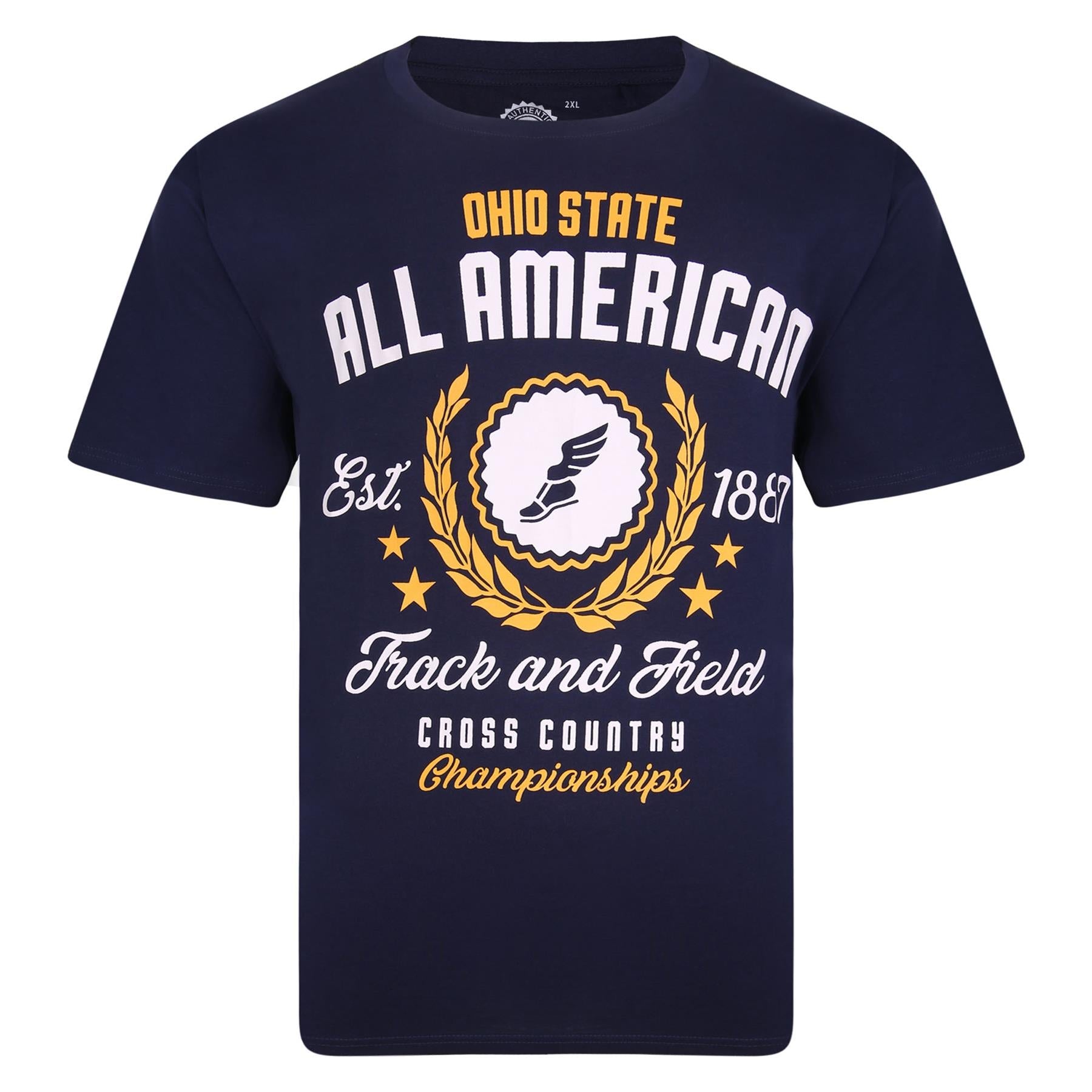 Kam - Twin Pack Athletic Tee In Charcoal-Navy 2Xl-8Xl