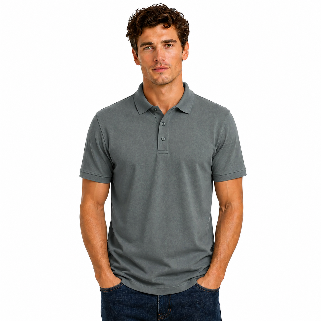 Mens Summer Polo Shirt Polyester Breathable Sweat Absorbent Short Sleeve Top UK