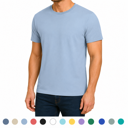 Unisex 100% Cotton O-Neck T-Shirt Short Sleeve M-4XL