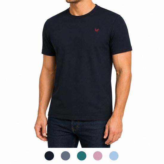 Crew Clothing Classic Mens Cotton Crew Neck T-Shirt Short Sleeve