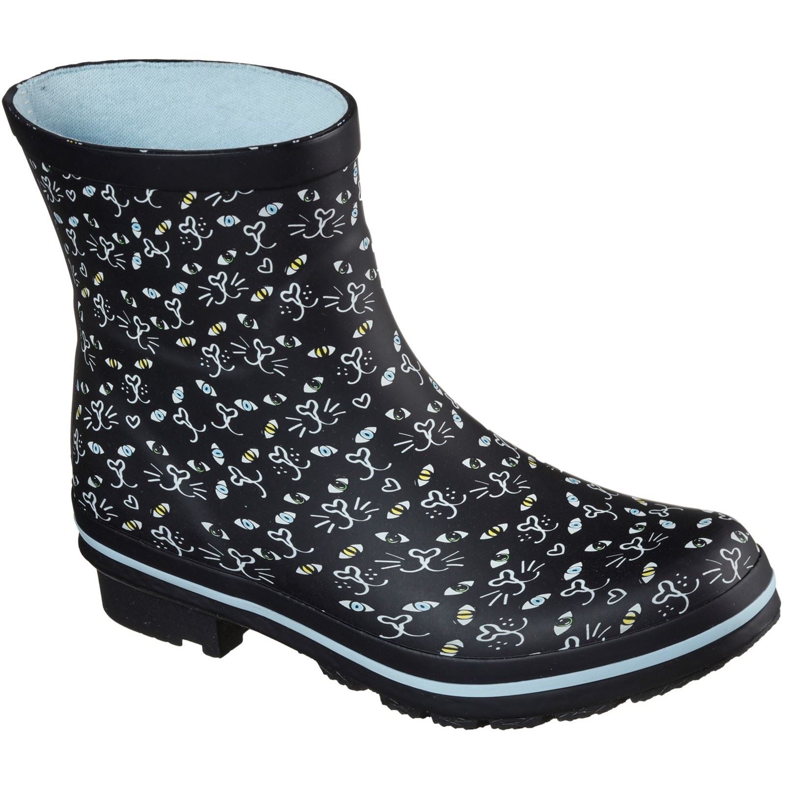 Skechers (GAR113158) Patterned Wellingtons Rain Check Misty Eye in UK 3 to 8