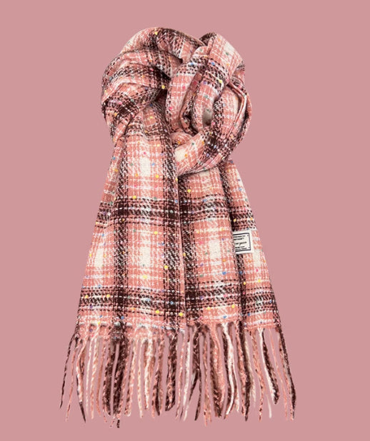 All-match Plaid Imitation Cashmere Women's Warm Scarf