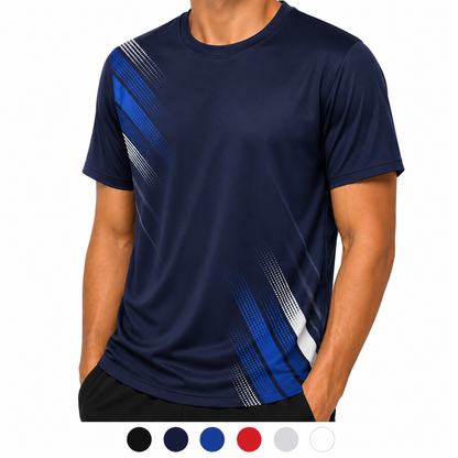 Mens Unisex Quick Dry Ice Silk T-Shirt Breathable Summer Sports Tee S-4XL
