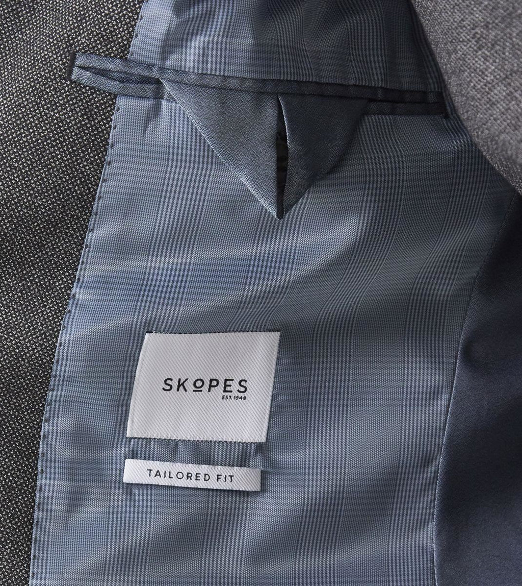 Skopes Men's Harcourt Tailored Fit Jacket in Grey 34 to 62 Short to Long