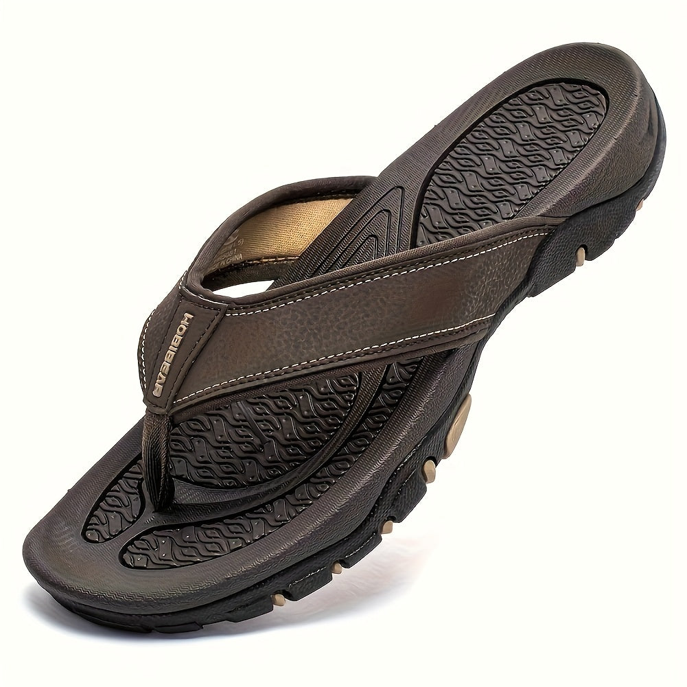 Vintage Fashion Outdoor Men'S Plus Size Round Toe Casual Slides