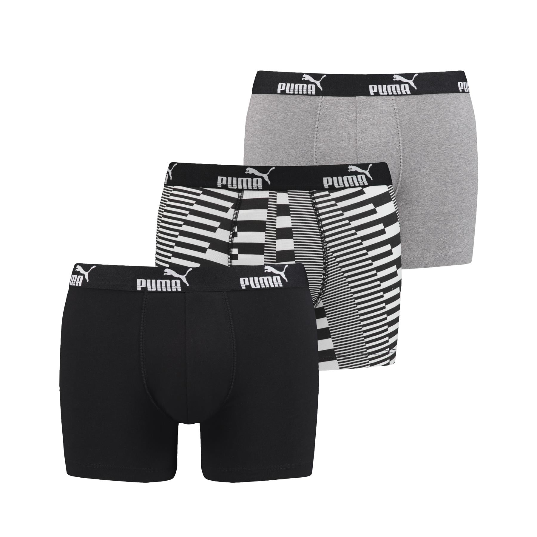 Puma Mens 3 Pack Promo Boxer Shorts (501031001) Small - XL