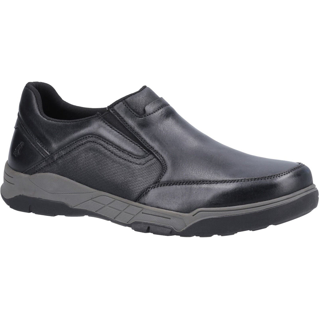 Hush Puppies Fletcher Slip Ons Mens Shoes in Black