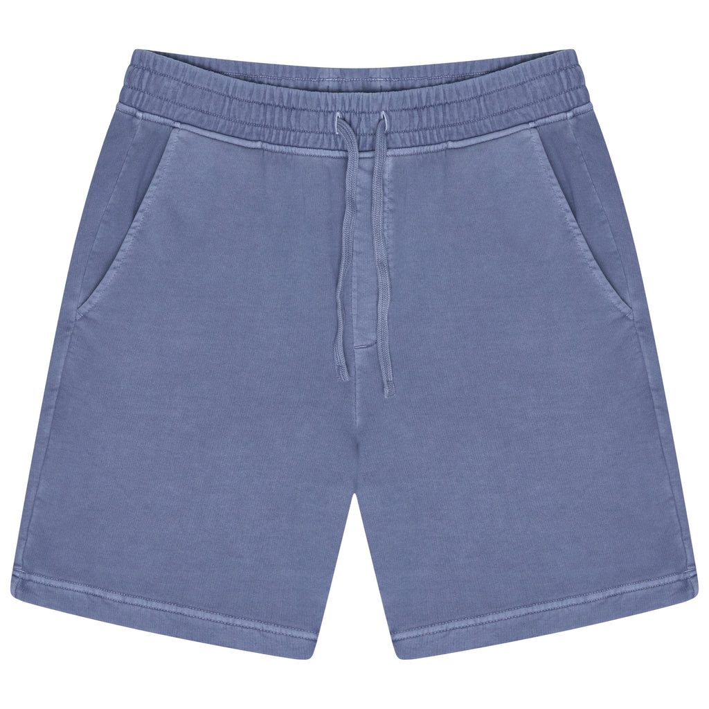 M&S Men's Relaxed Fit Pure Cotton Garment Dye Shorts Blue Green S–3XL 2 Pack