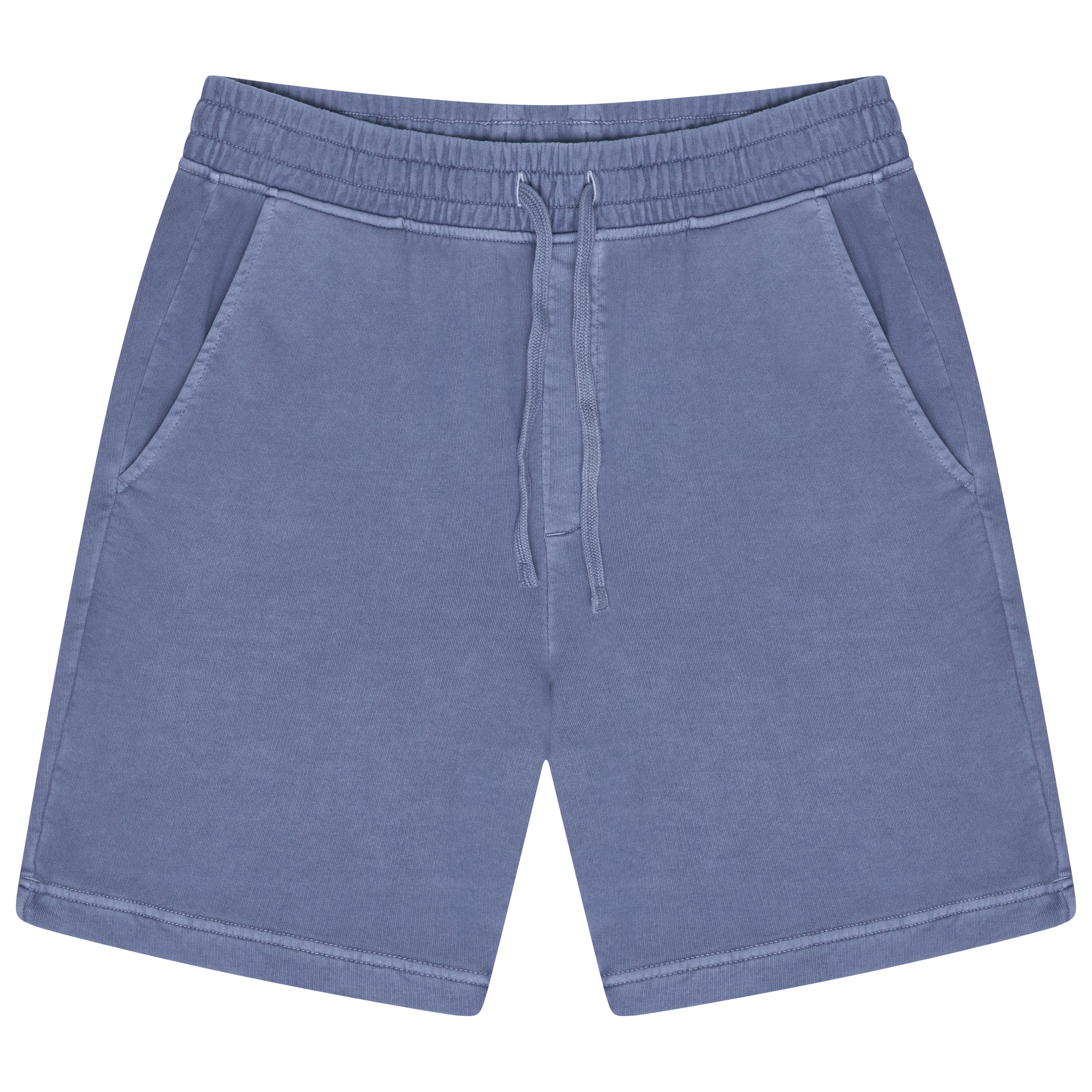 M&S Men's Relaxed Fit Pure Cotton Garment Dye Shorts Blue Green S–3XL 2 Pack
