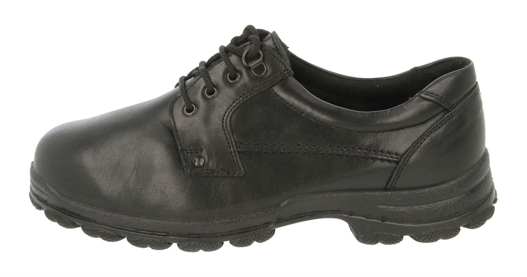 DB Shoes Mens Wide Fit (2V) Casual Shoes (Hull) in Black Size 8