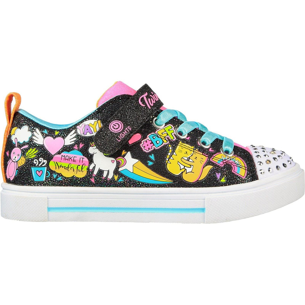 Skechers (GAR314786L) Childrens Sports Twinkle Sparks Bff Magic Shoes in UK 1.5 to 13.5