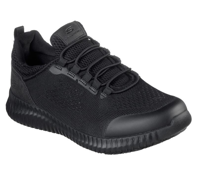 Skechers Women's Work Relaxed Fit Cessnock-Carrboro SR Shoes in Black 3 to 9