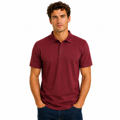 Mens Summer Polo Shirt Polyester Breathable Sweat Absorbent Short Sleeve Top UK