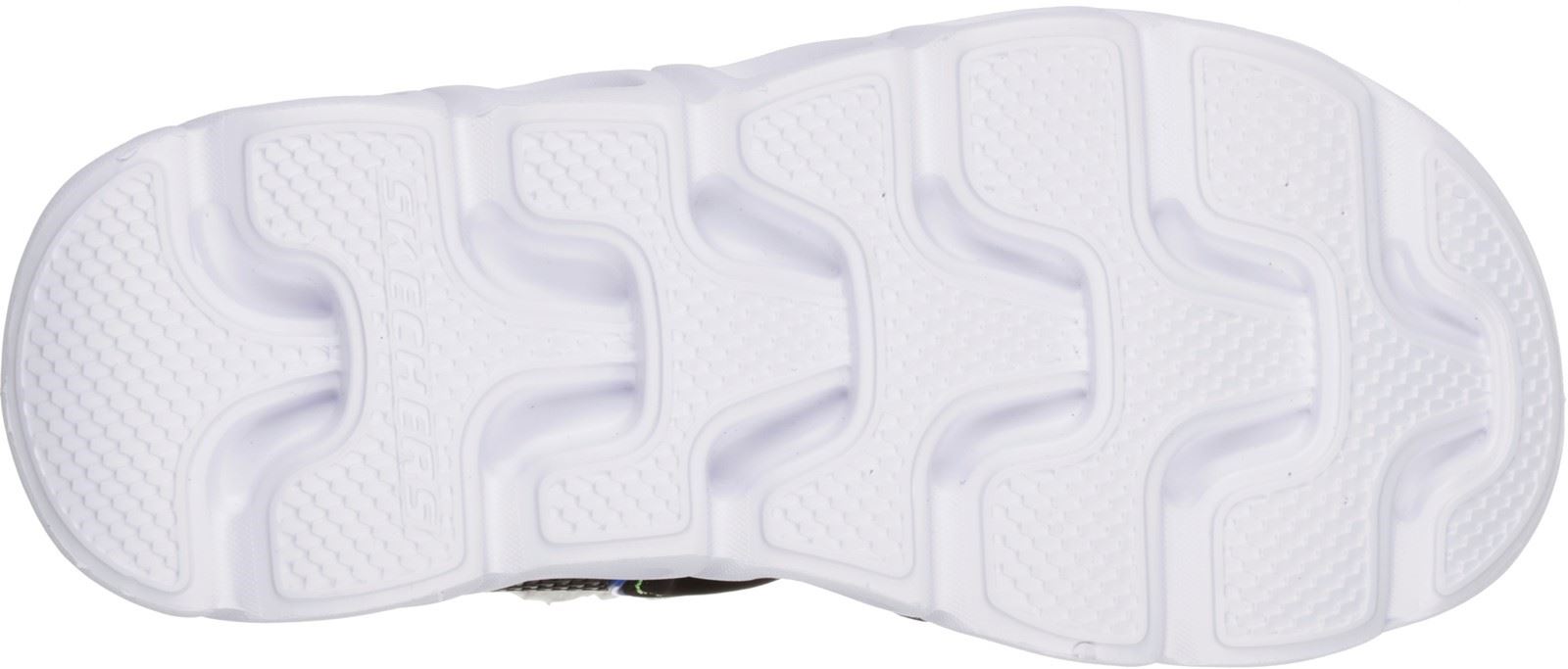 Skechers Hypno-Flash 3.0 Sandal Touch Fastening Trainer Childrens Sports in Black/Lime