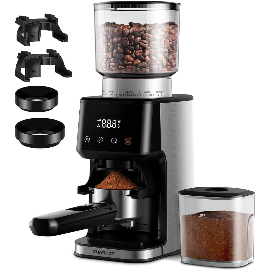 Conical Burr Coffee Grinder Electric 51 Settings with Timer Touchscreen Shardor