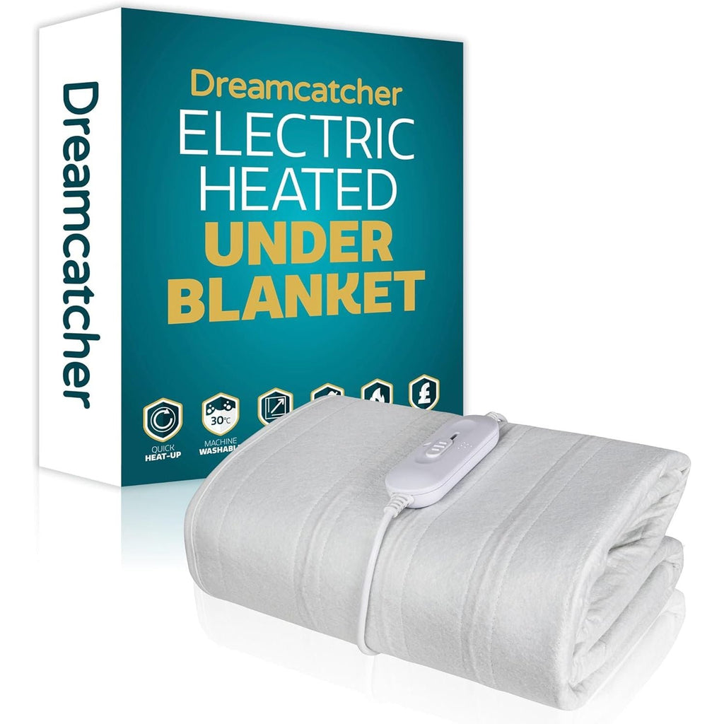 King Electric Blanket 165x137cm Soft Polyester with 3 Heat Settings Dreamcatcher