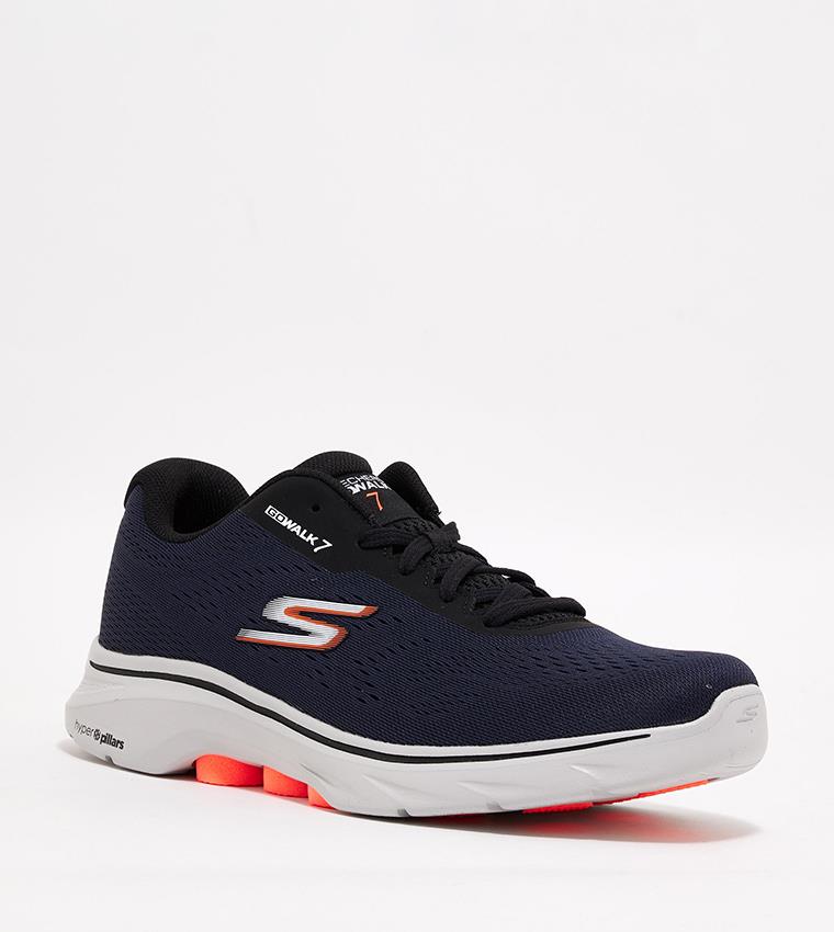 Skechers Go Walk 7 Sneaker for Mens (216639) in Navy/Black, 9 to 15