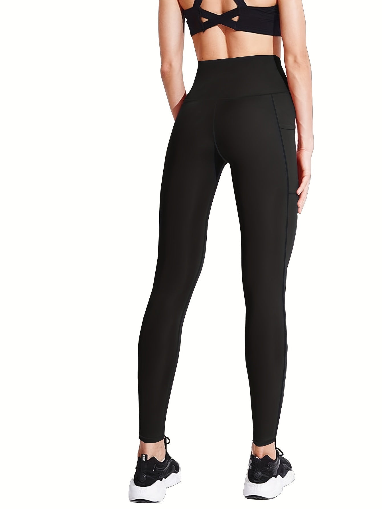 Three-piece Set, Sports Yoga Pants for Women, High Waist, Tight, Quick-Drying, Compression Pants, High Elasticity, Running Outerwear, Long Trousers, Bottoming Pants