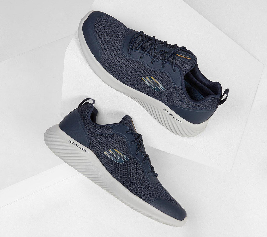 SKECHERS Men's Bounder - Voltis Running/Walking Trainers in Navy