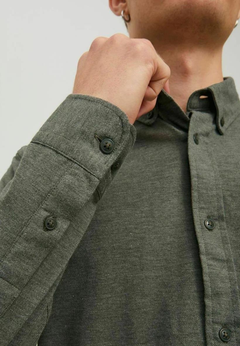 Jack & Jones Long Sleeves Shirt For Men (JJECLASSIC MELANGE) in 4 Colours, L-XL