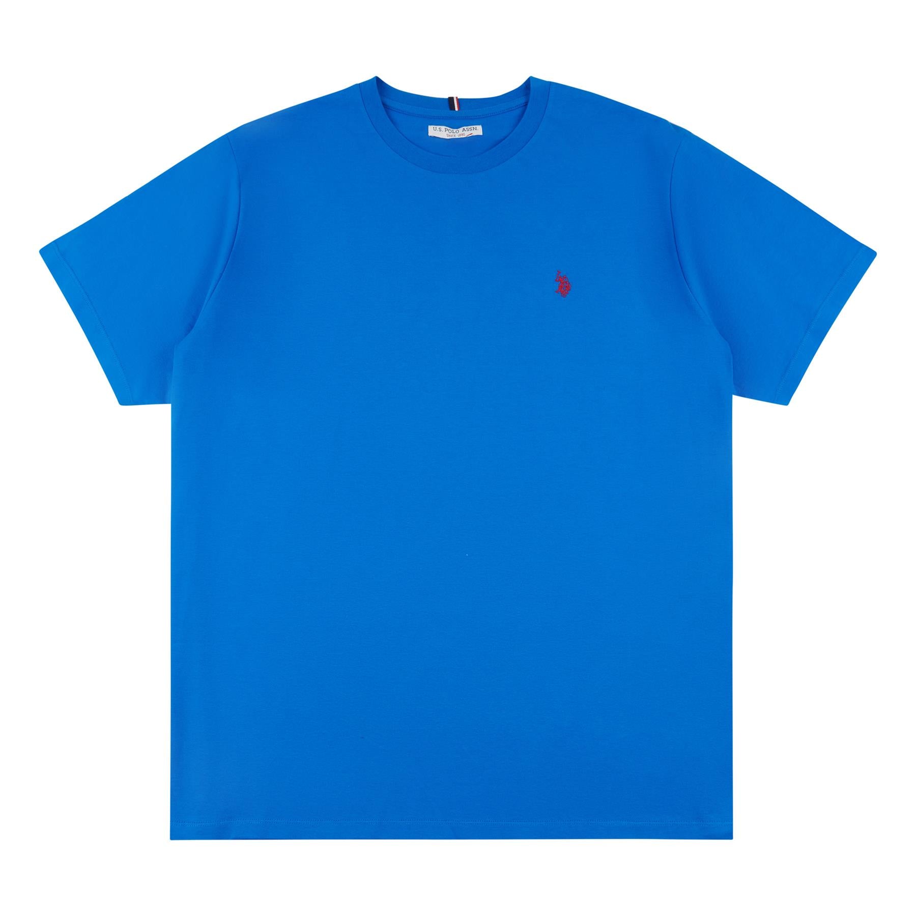 Men U.S. Polo Assn. Uspa Pure Cotton Plain T-Shirt With Small Logo
