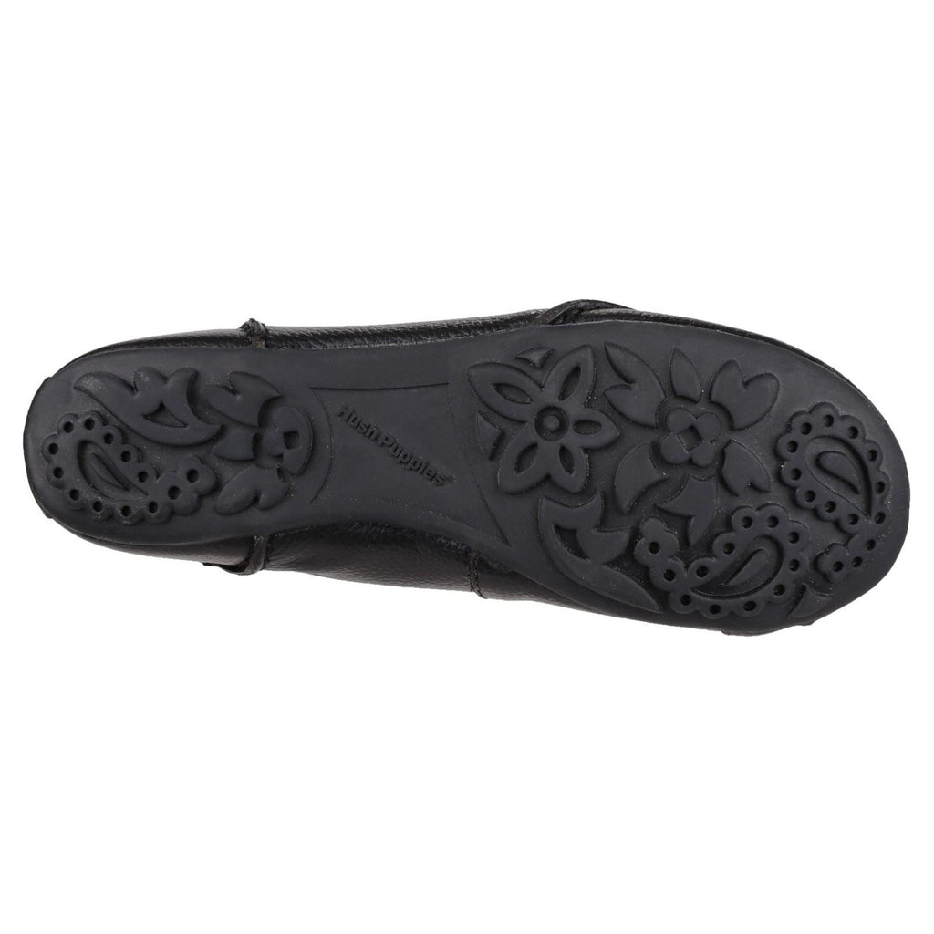 Hush Puppies Janessa Slip On Ladies Shoes in Black