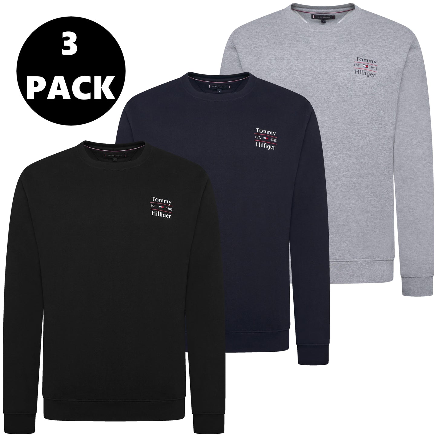 Tommy Hilfiger Men's Terry Crew Neck Sweatshirt | 3 Colours