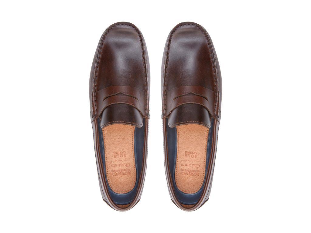 Chatham Mens Timor-Dark Brown Driving Moccasins
