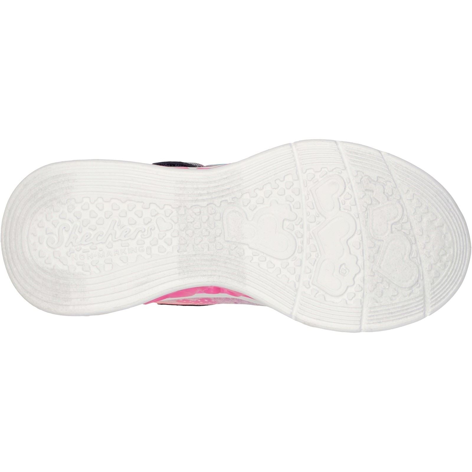 Skechers (GAR302315L) Childrens Sports Flutter Heart Lights Simply Love Shoes in UK 1.5 to 13.5