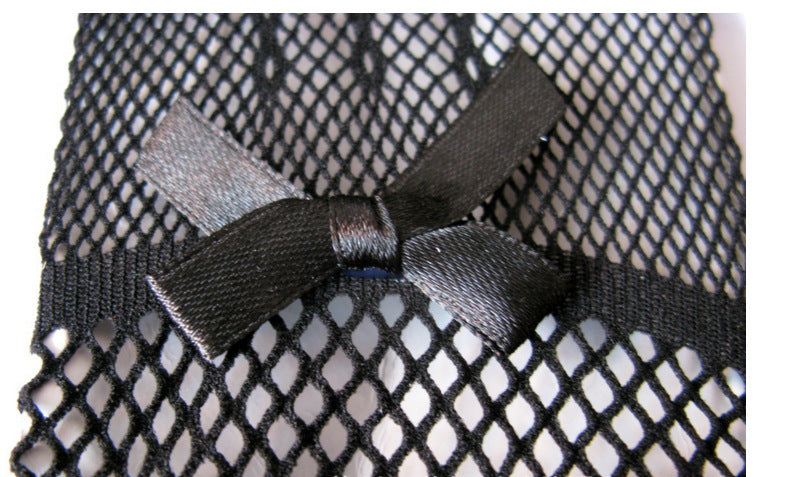 1 Pair Knitted Stretch Mesh Gloves, Wedding Gloves