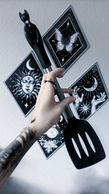 Alchemy Gothic Black Bat Spatula