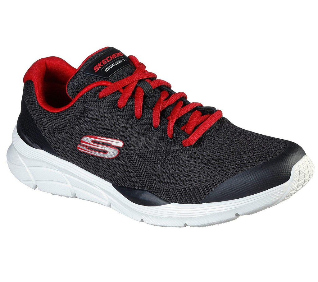 SKECHERS Men's Relaxed Fit Equalizer 4.0 - Generation shoes in Black/Red