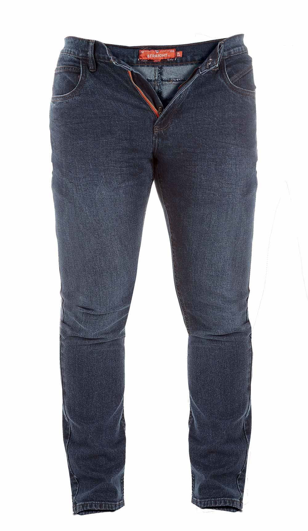 D555 Jimmy Straight Leg Stretch Jeans in Blue/Black