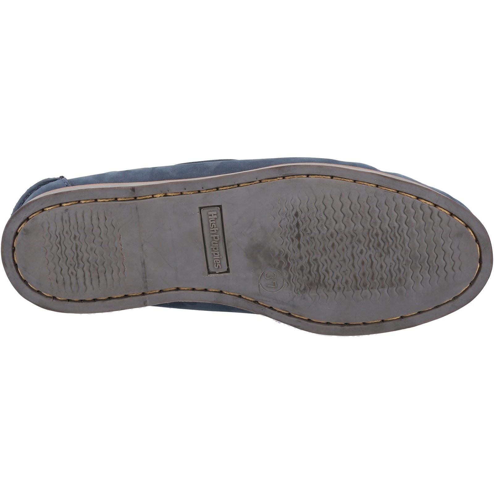 Hush Puppies Hattie Laces Ladies Shoes in Navy/Tan