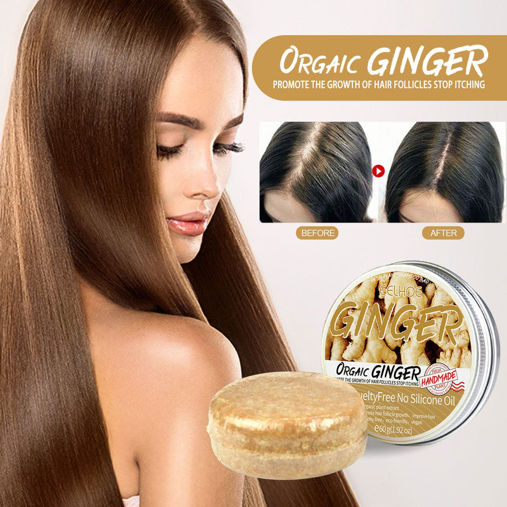 Ginger Soap, Anti-Loss Hair Care Tight Hair Clean And Smooth Hair Moisturizing Scalp Shampoo Soap