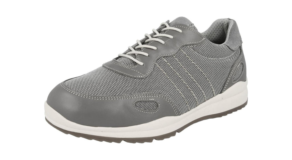 Men'S Casual Shoes (Dawson)2V Wide Fit By Db Shoes in Grey