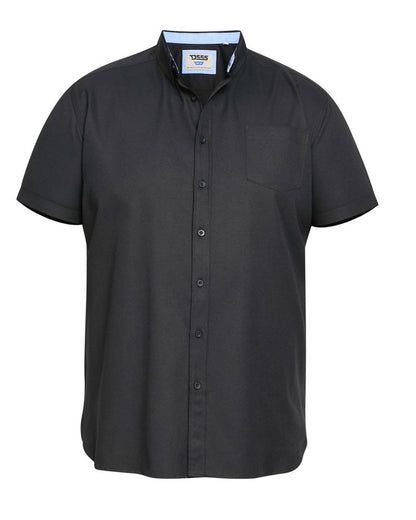 D555 Mens Oxford Shirt Big & Tall Short Sleeve 2XL-8XL Button Down - QHA UK