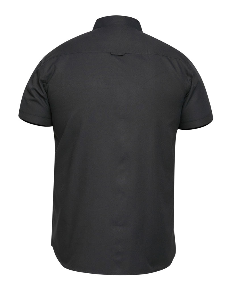 D555 Mens Oxford Shirt Big & Tall Short Sleeve 2XL-8XL Button Down - QHA UK