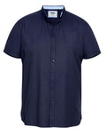 D555 Mens Oxford Shirt Big & Tall Short Sleeve 2XL-8XL Button Down - QHA UK
