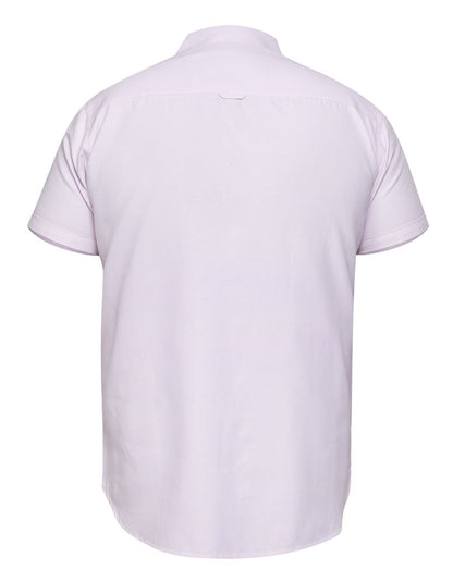 D555 Mens Oxford Shirt Big & Tall Short Sleeve 2XL-8XL Button Down - QHA UK