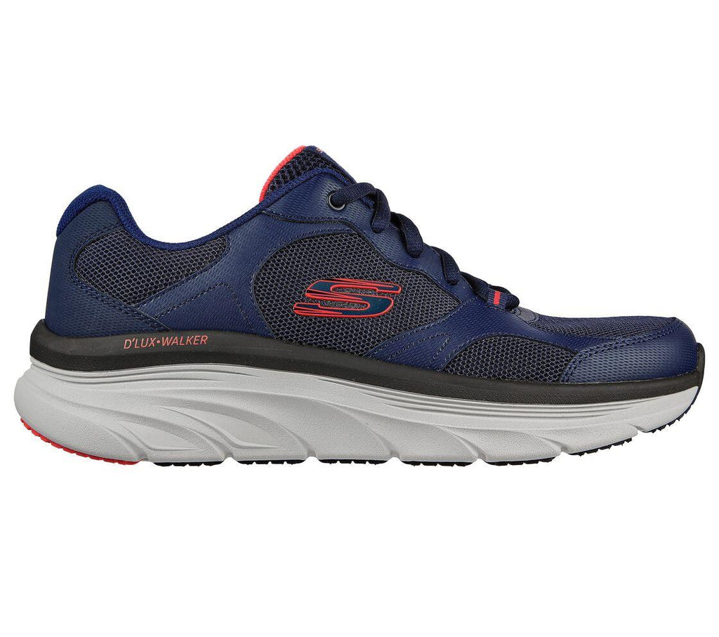Skechers Men's Relaxed Fit D'Lux Walker - Mainstream in Navy Size UK6  to UK13