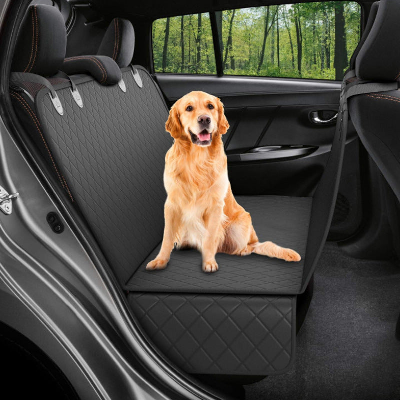 Dog Car Seat Cover View Mesh Pet Carrier Hammock Safety Protector Car Rear BackSeat Mat With Zipper And Pocket For Travel