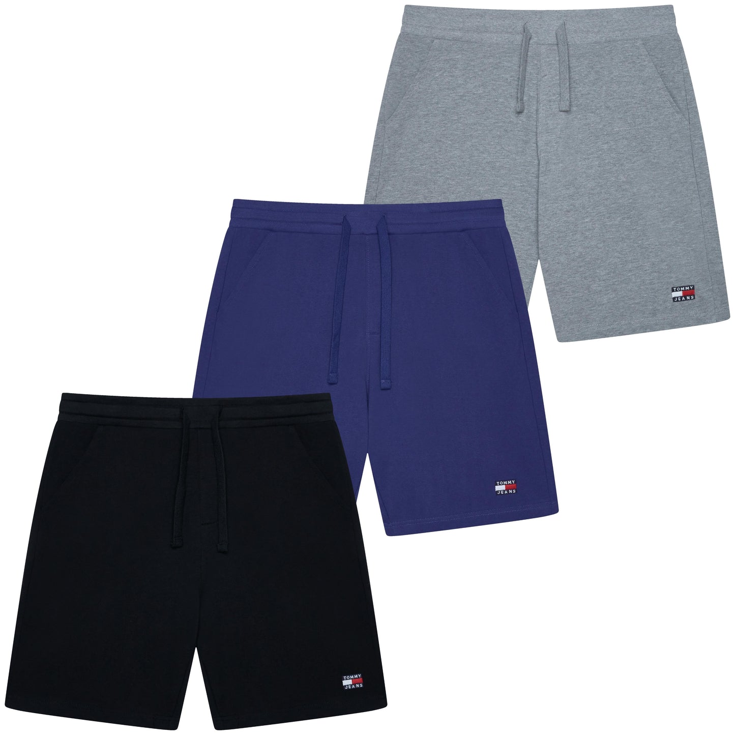 Tommy Jeans Men's Logo Badge Sweat Shorts Cotton Regular Fit S–2XL