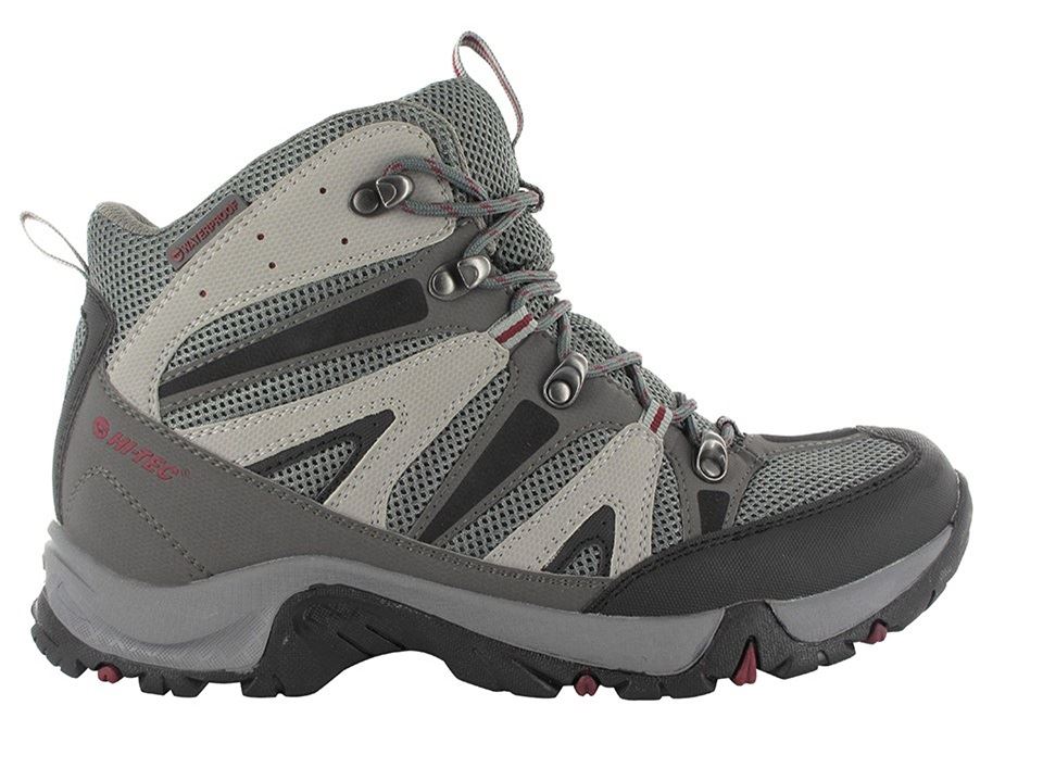 HI TECH CONDOR WATERPROOF BOOTS IN BLACK/GREY/RED IN SIZE UK7 EU(40) TO UK16 (EU50)