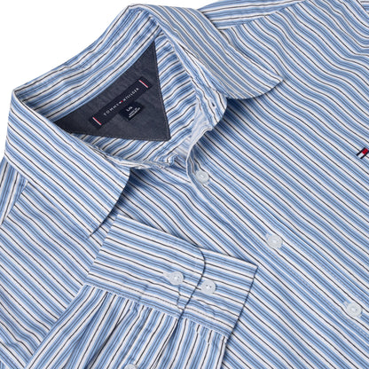 Tommy Hilfiger Men's Striped Fitted Shirt | Dark Blue & Light Blue