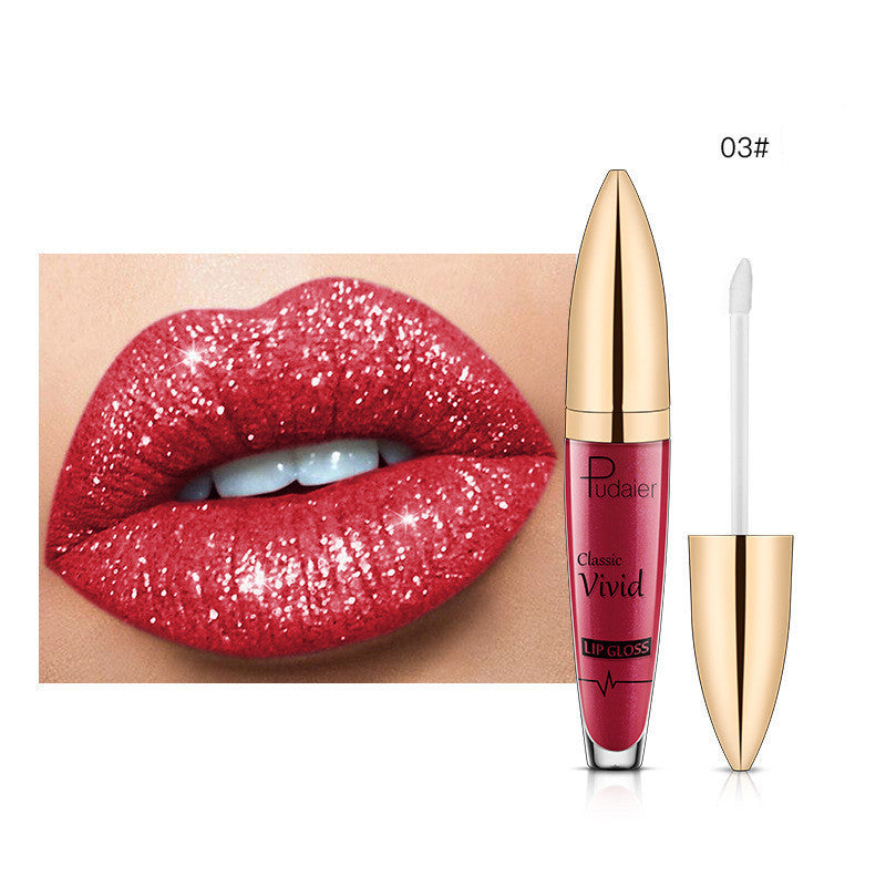 Pudaier Glitter Flip Matte Shimmer Lip Gloss