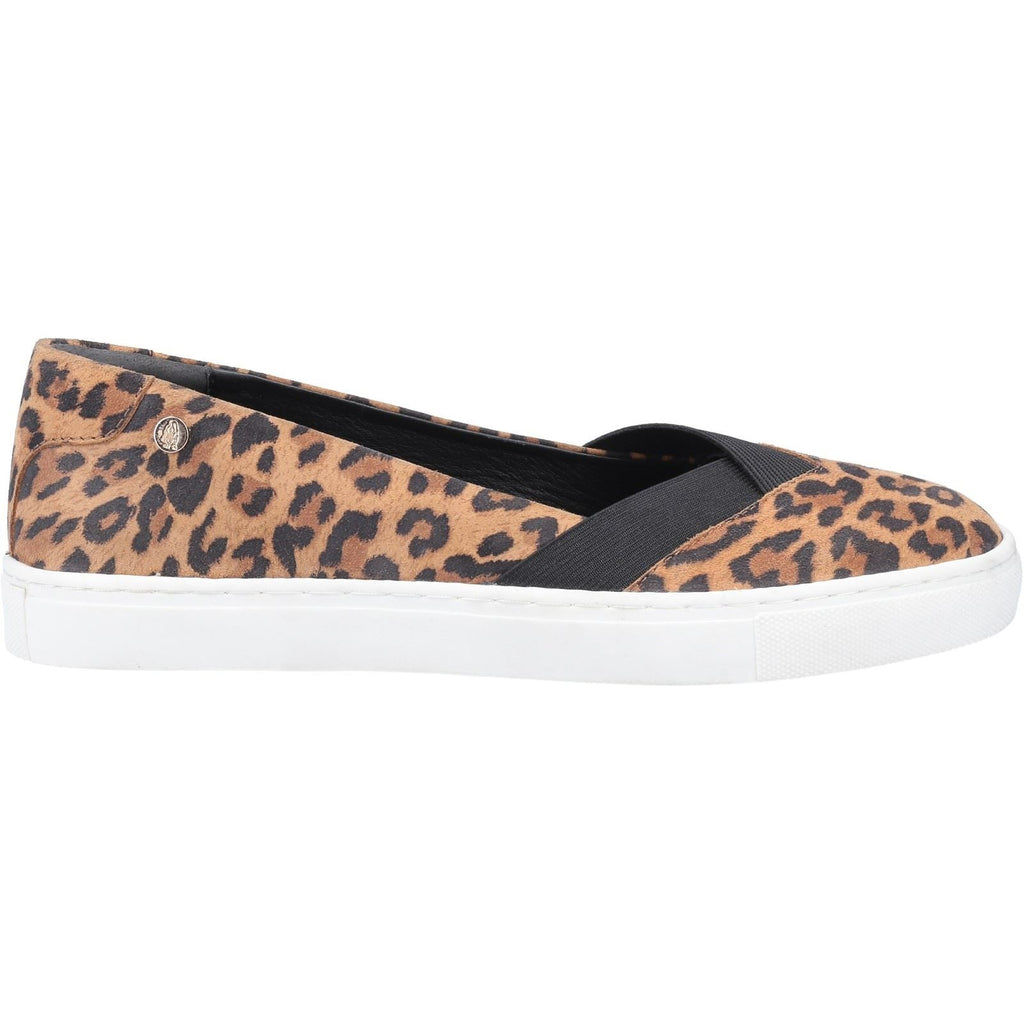 Hush Puppies Tiffany Slip Ons Ladies Shoes in Leopard