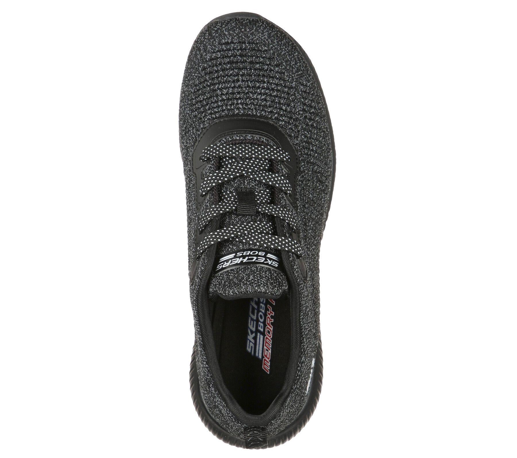 Skechers (GAR117074) Ladies Sports Bobs Squad Ghost Star Shoes in UK 3 to 8